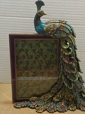 Jay Strongwater Peacock Picture Frame 4x6